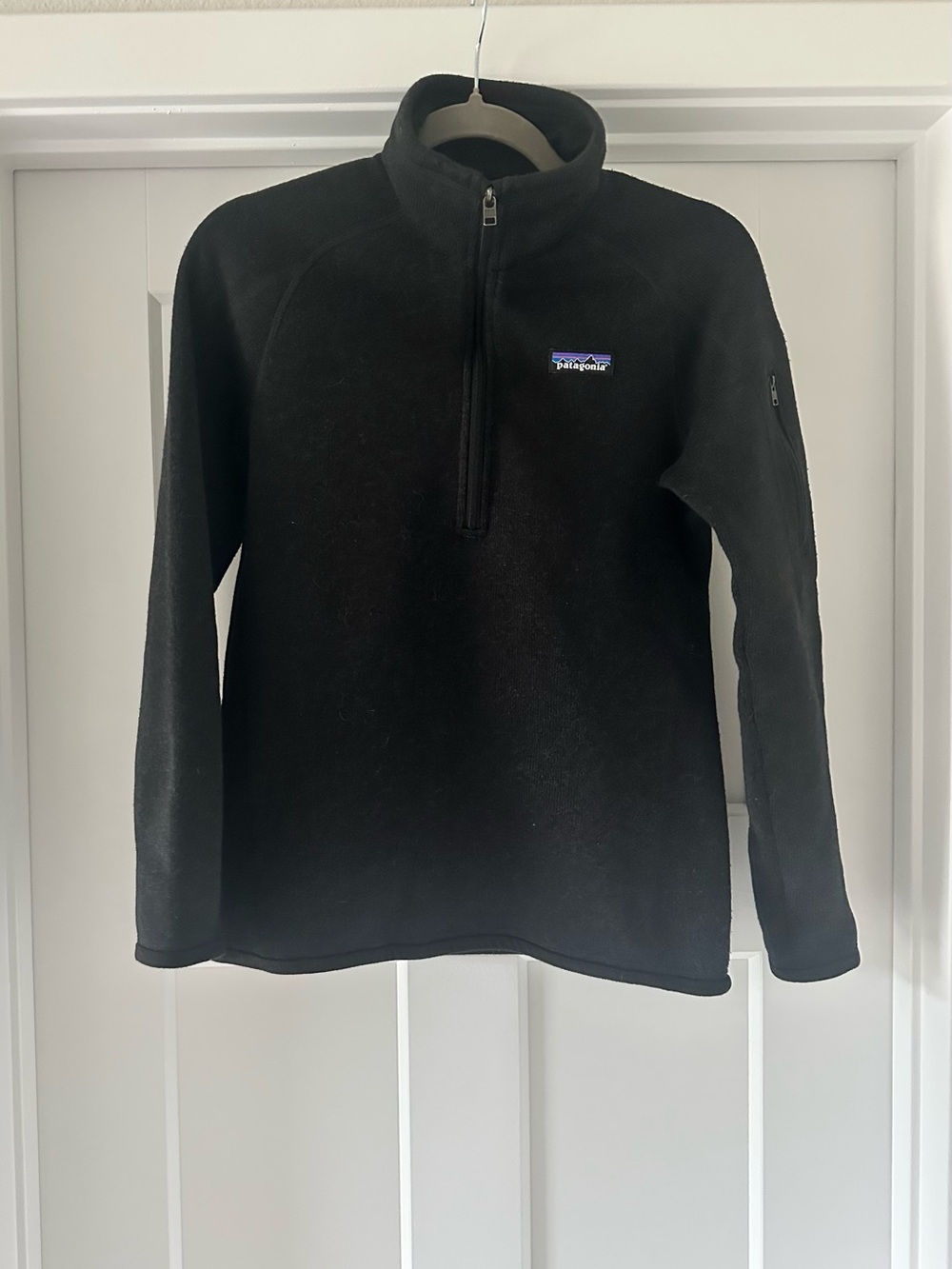 Patagonia Better Sweater 1/4 Zip Fleece Pullover Black - XS Excellent Condition